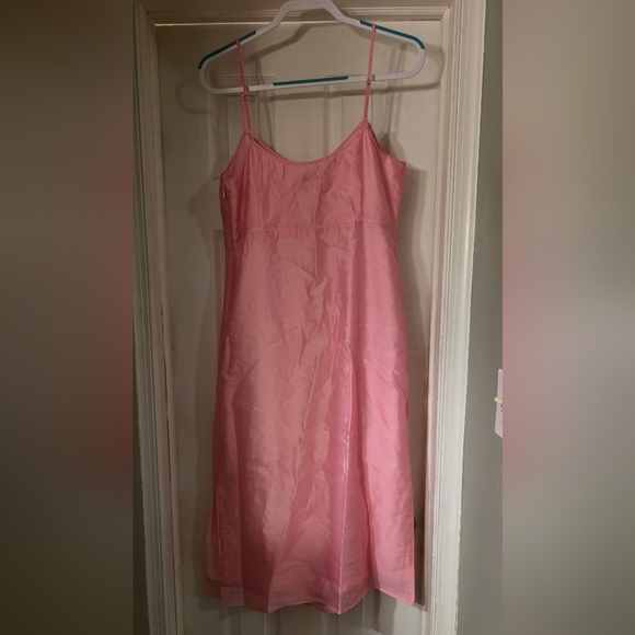 J. Crew Collection Pink Natasha Slip Dress in Organza (Frosted Peony) - Picture 9 of 13
